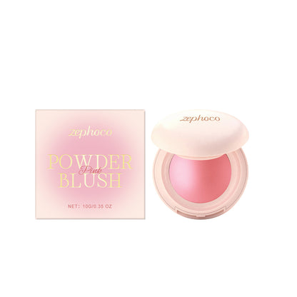 Zephoco Soft Luminous Powder Blush – Lightweight, Blendable Cheek Color