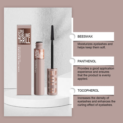 Zephoco Long Sublime Thrill Curling Mascara – Buildable Volume & Defined Lash Look