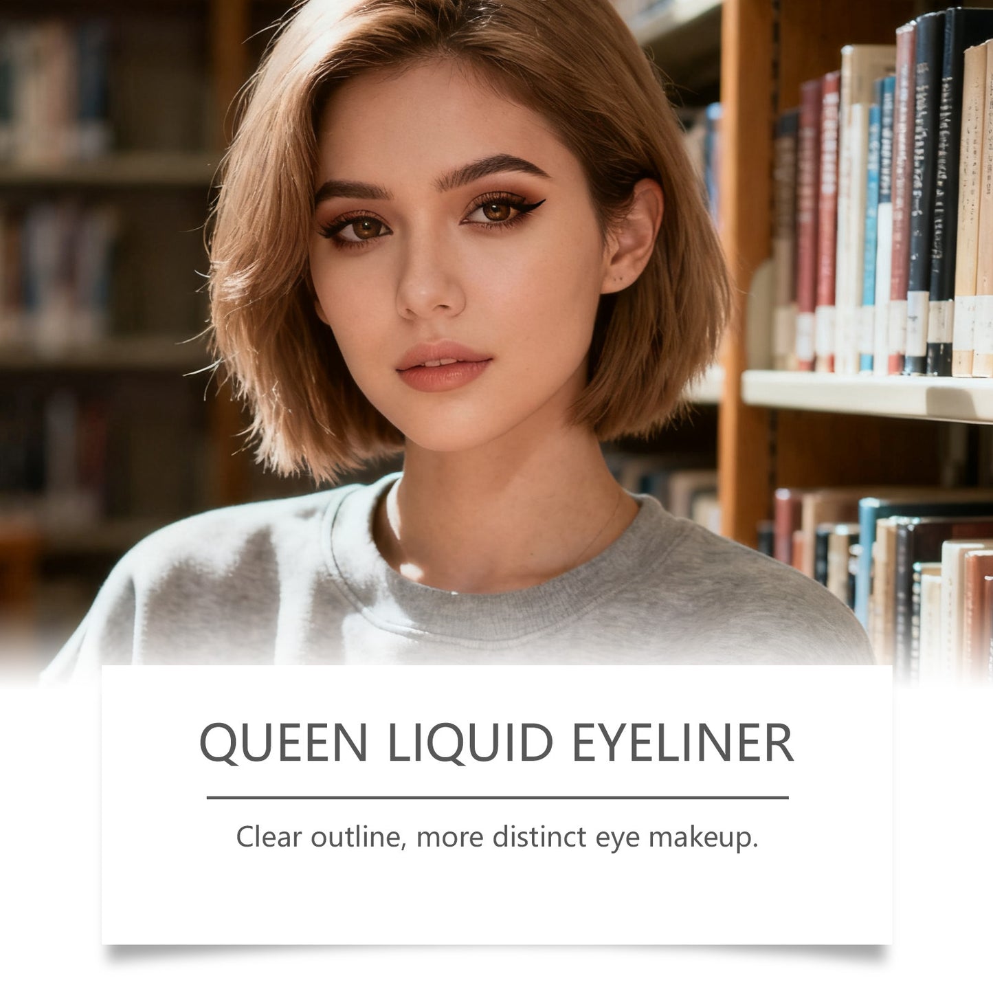 Delineador de ojos líquido Zephoco Queen: lápiz delineador de ojos con punta de precisión