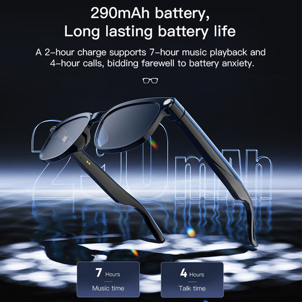 AI Smart Glasses –  HD Camera, Real-Time Translation, Bluetooth Calling