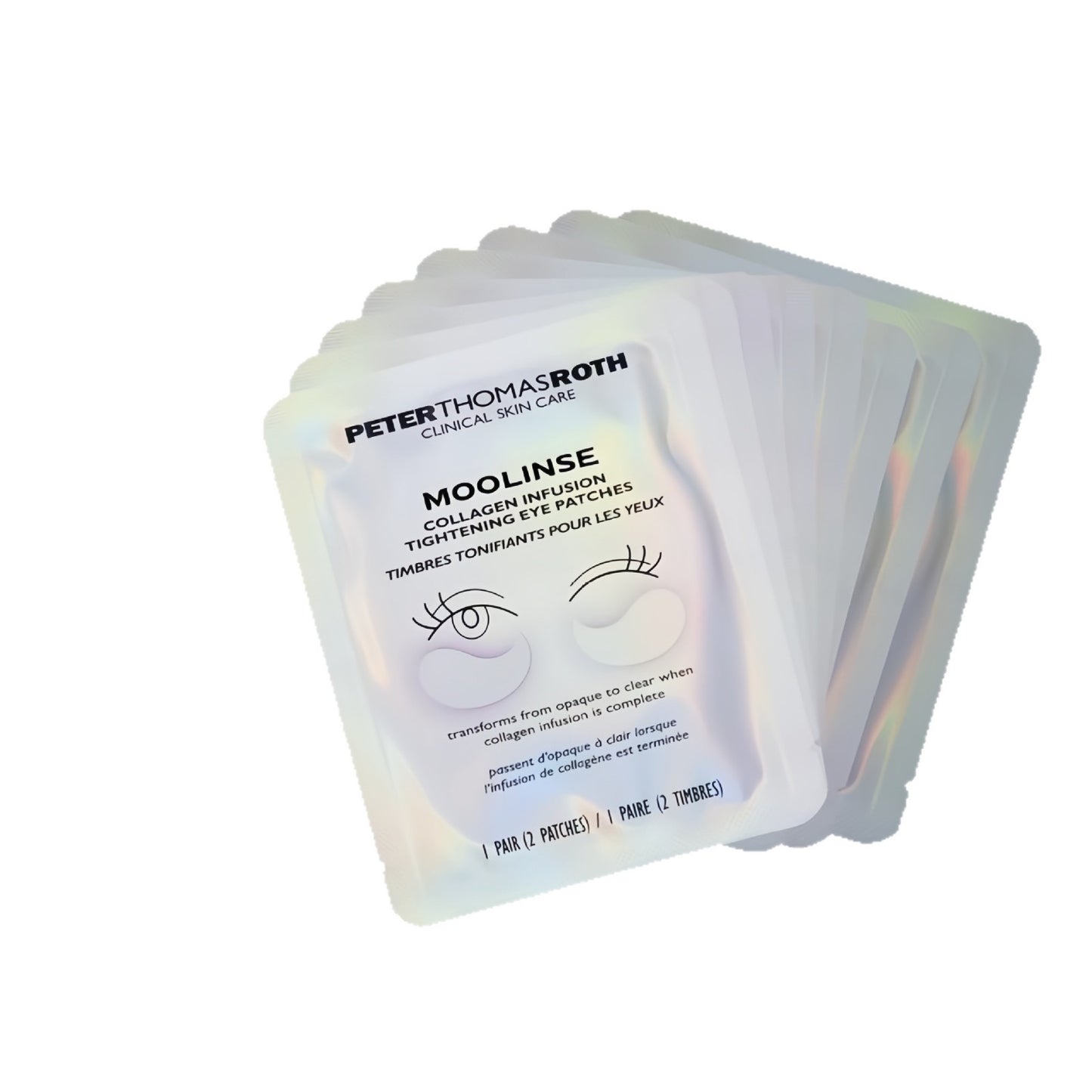 Parches de colágeno para ojos, iluminadores y reafirmantes, con niacinamida y ácido hialurónico 