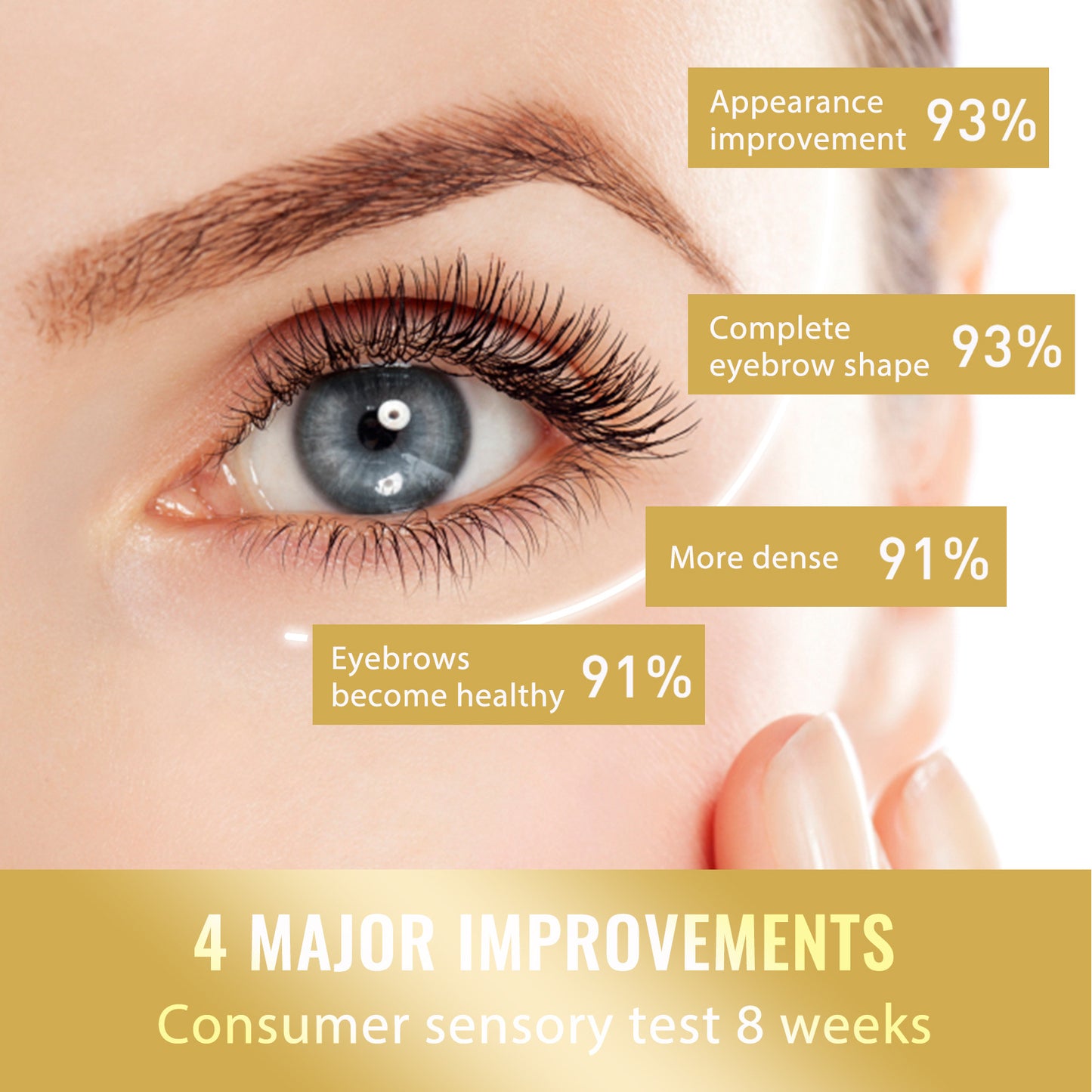 Suero para el Crecimiento de Pestañas EELHOE: Alarga, Riza e Hidrata Pestañas y Cejas (20 ml + 2 Cepillos)