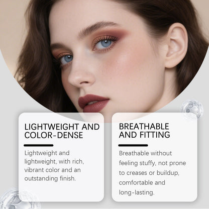 9-Color Nude Glam Eyeshadow Palette – Waterproof, Smooth & Long-Lasting Finish