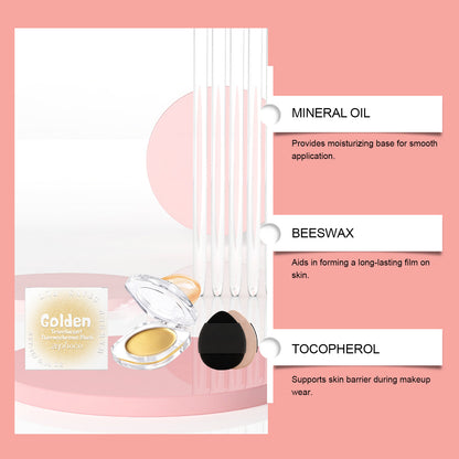 Rubor en crema translúcido dorado Zephoco: brillo perlado y acabado suave