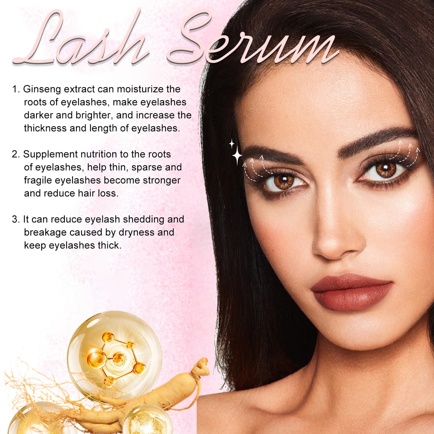 Suero para pestañas EELHOE: fórmula ligera, acondicionadora y nutritiva (3,5 ml)