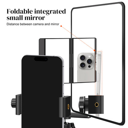 Magic Mirror Phone Stand – Adjustable Desktop Live Streaming & Filming Stand