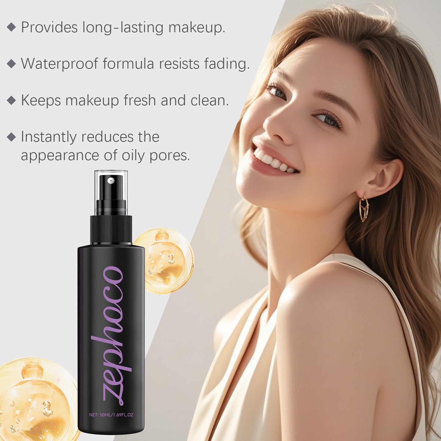 Zephoco Hydrating Pre-Makeup Setting Spray – Lightweight Makeup Prep & Refresh Mist