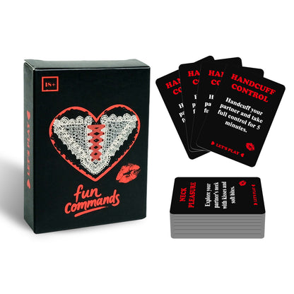 Cartes de jeu de cartes coquines pour couples – Amusement intime et ludique pour vos soirées (50 cartes) (18+)