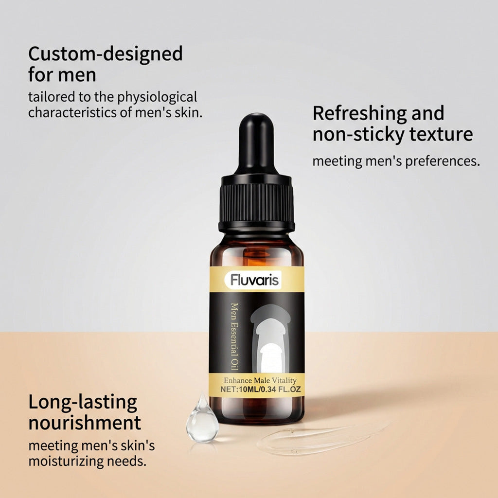 Fluvaris Men’s Essence Oil | Lightweight Hydrating Intimate Skin Care | 10ml