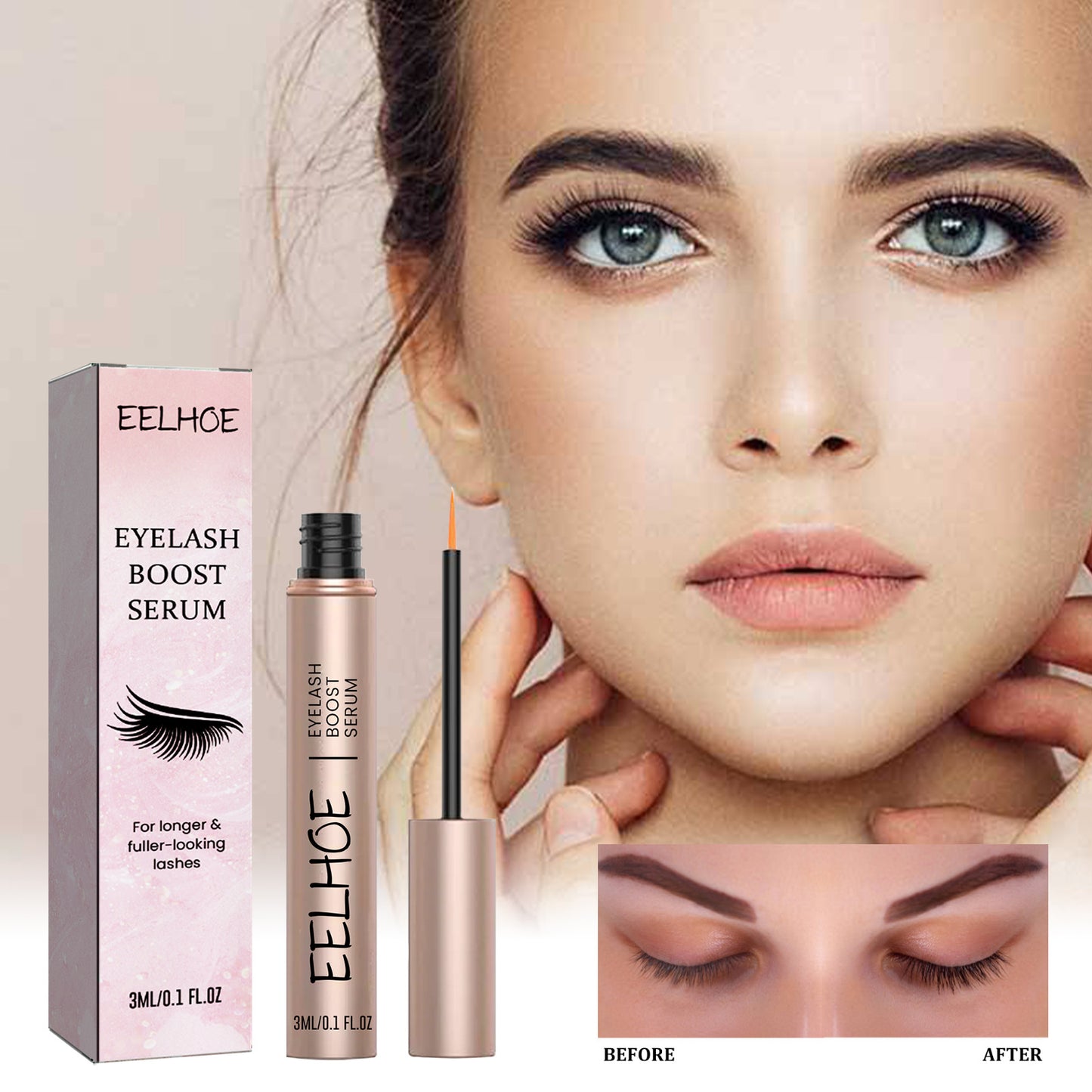 Suero Acondicionador Estimulante para Pestañas EELHOE – Fórmula ligera para el cuidado de las pestañas (3 ml)