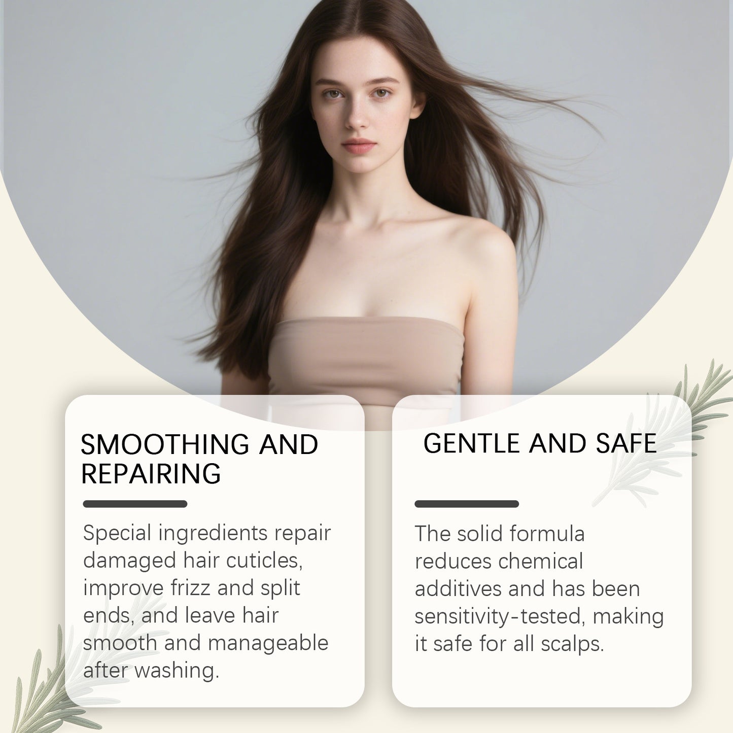 Champú de romero Hoegoa: para un cabello más grueso y saludable (60 g)