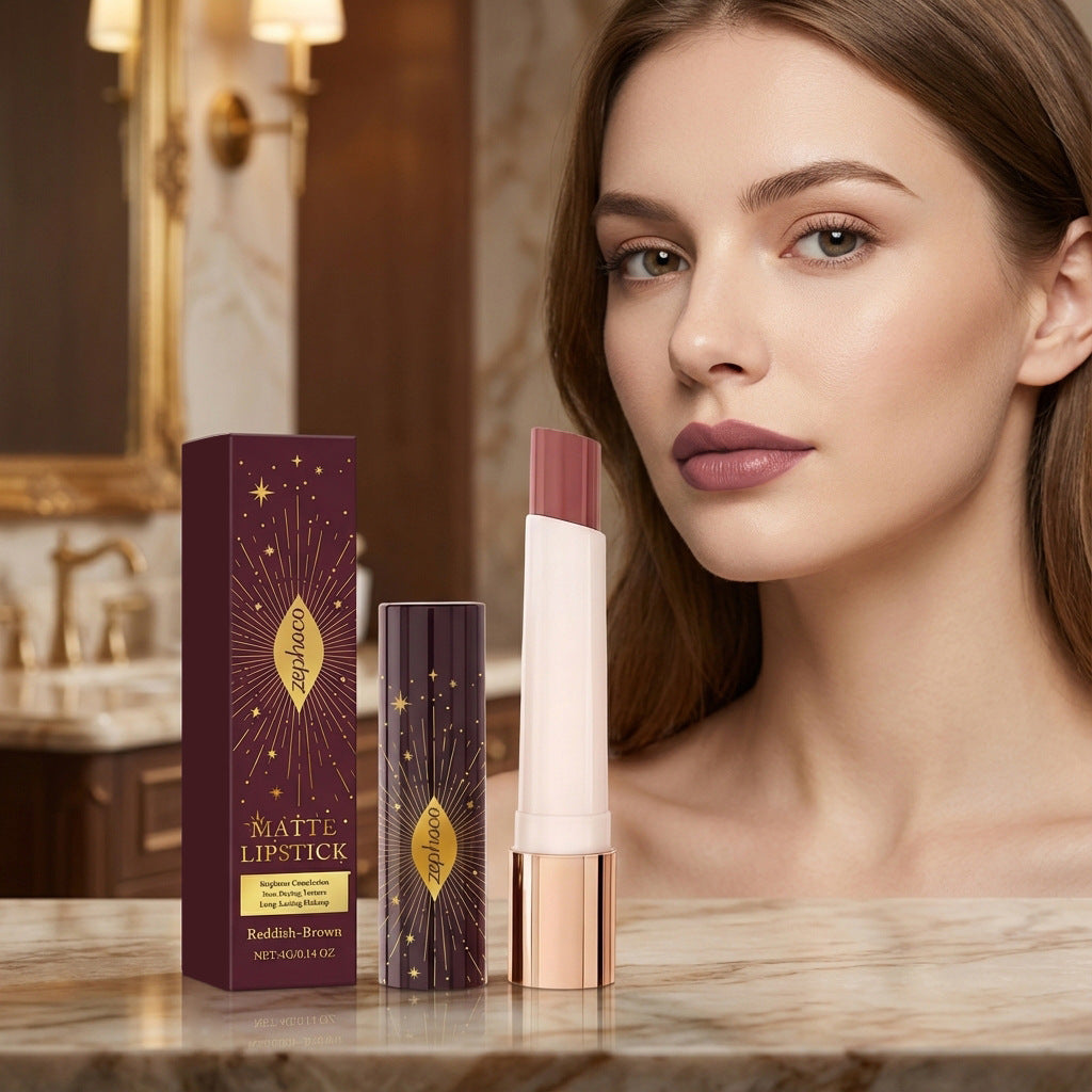 Rouge à lèvres mat Zephoco – Couleur mate douce longue tenue