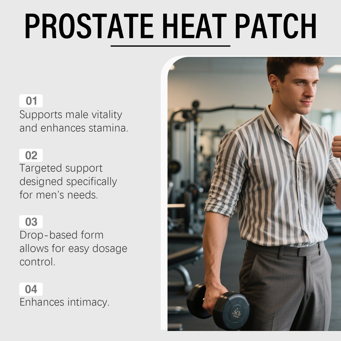 Fluvaris Men’s Warming Body Patch – Lightweight Comfort Heat Patch for Daily Care (3 Patches)