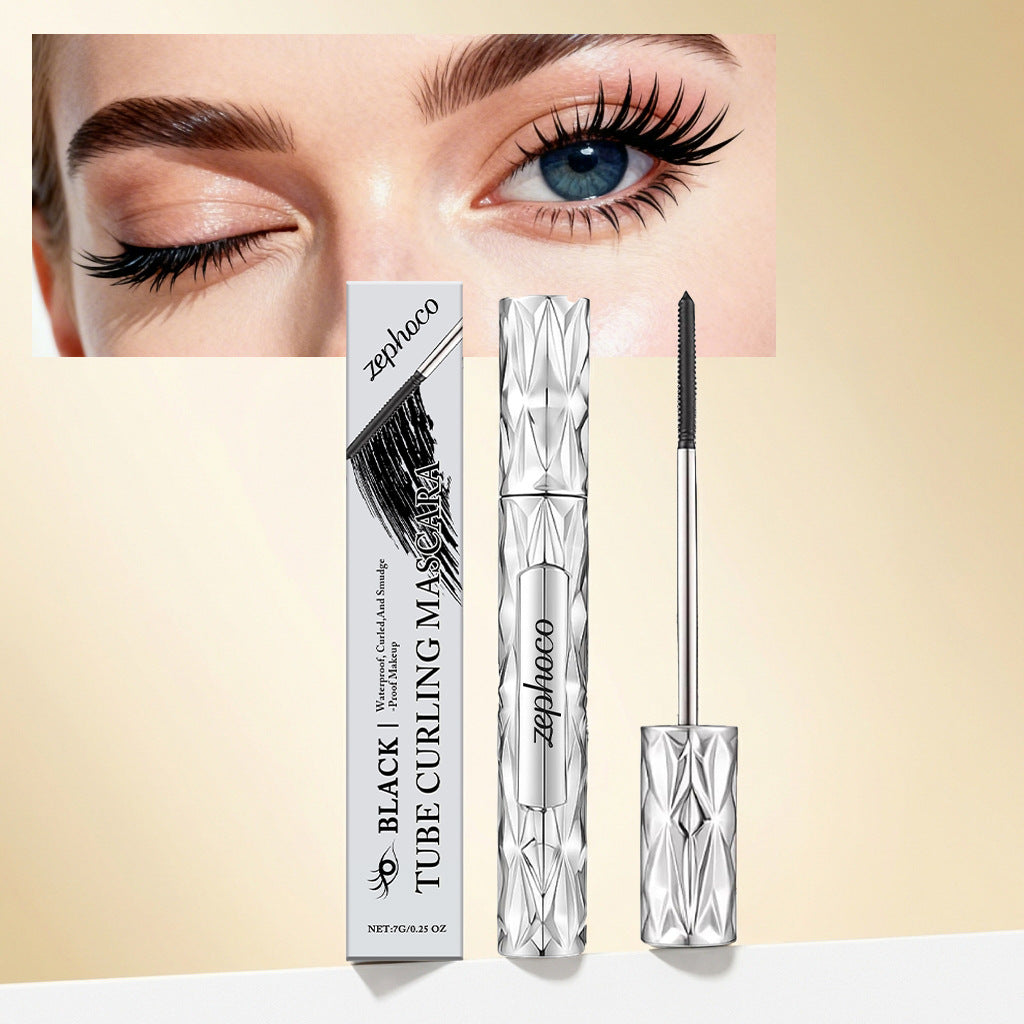 Mascara recourbant en tube Zephoco (Noir/Brun) – Formule waterproof allongeante et nourrissante pour les cils