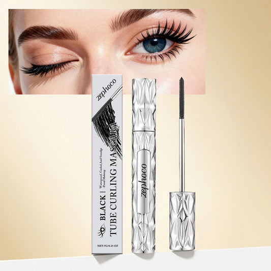 Zephoco (Black / Brown) Tube Curling Mascara – Waterproof Lengthening & Nourishing Lash Formula