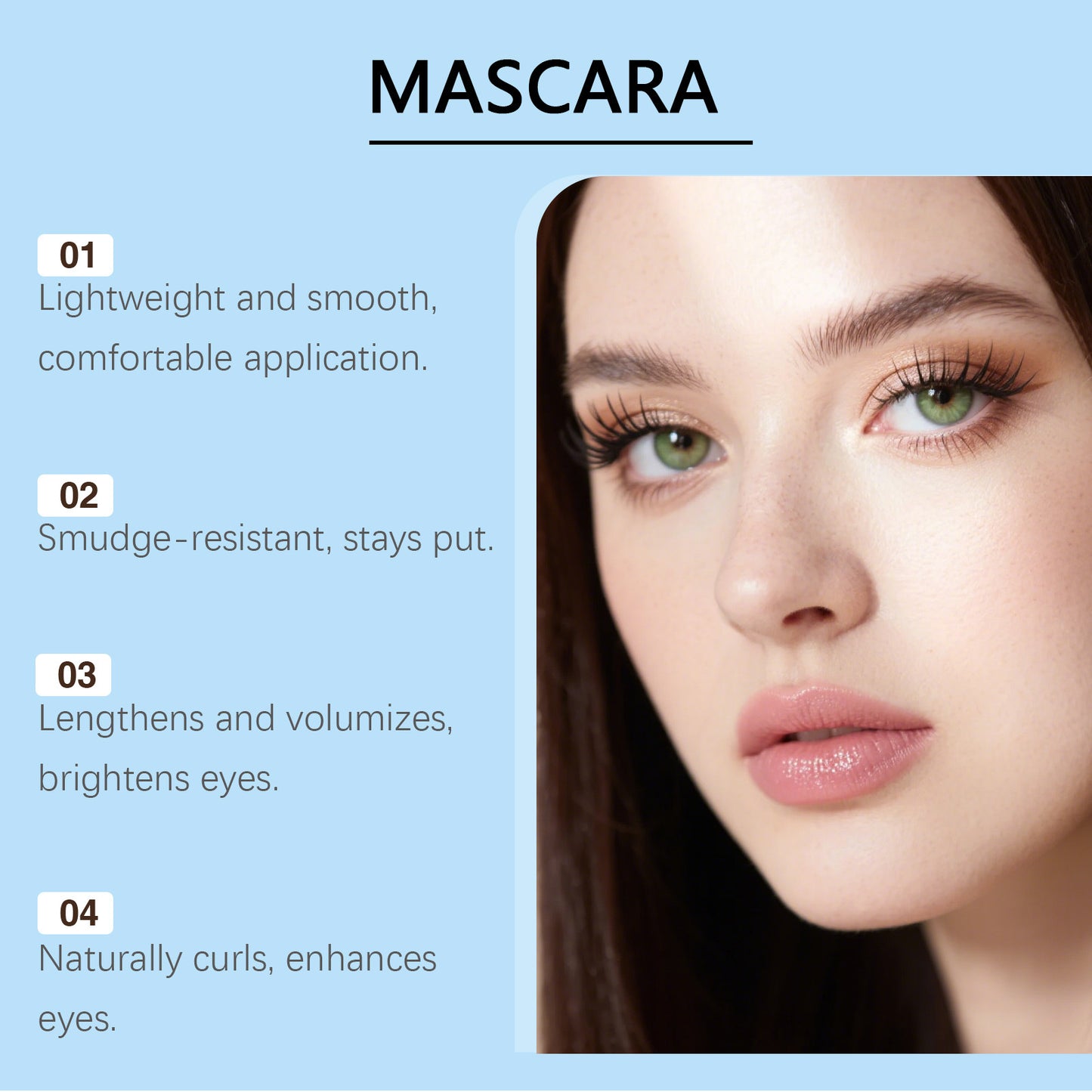 Zephoco Everyday Volumizing Mascara – Smooth, Even-Coating & Natural Lift Effect