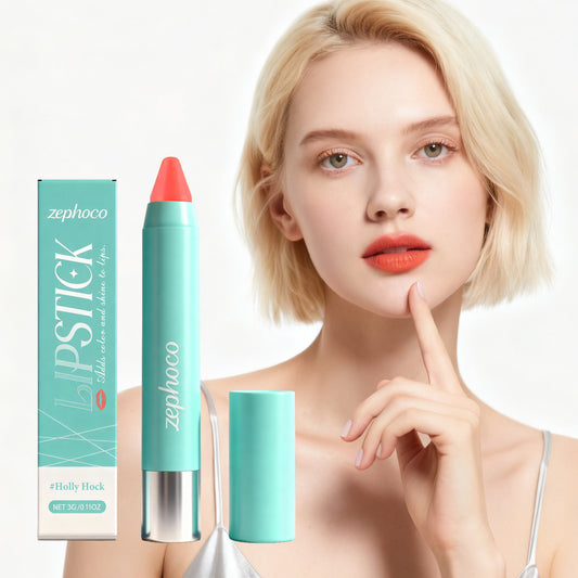 Zephoco Lipstick Crayon – Long-Lasting Color & Moisturizing Finish