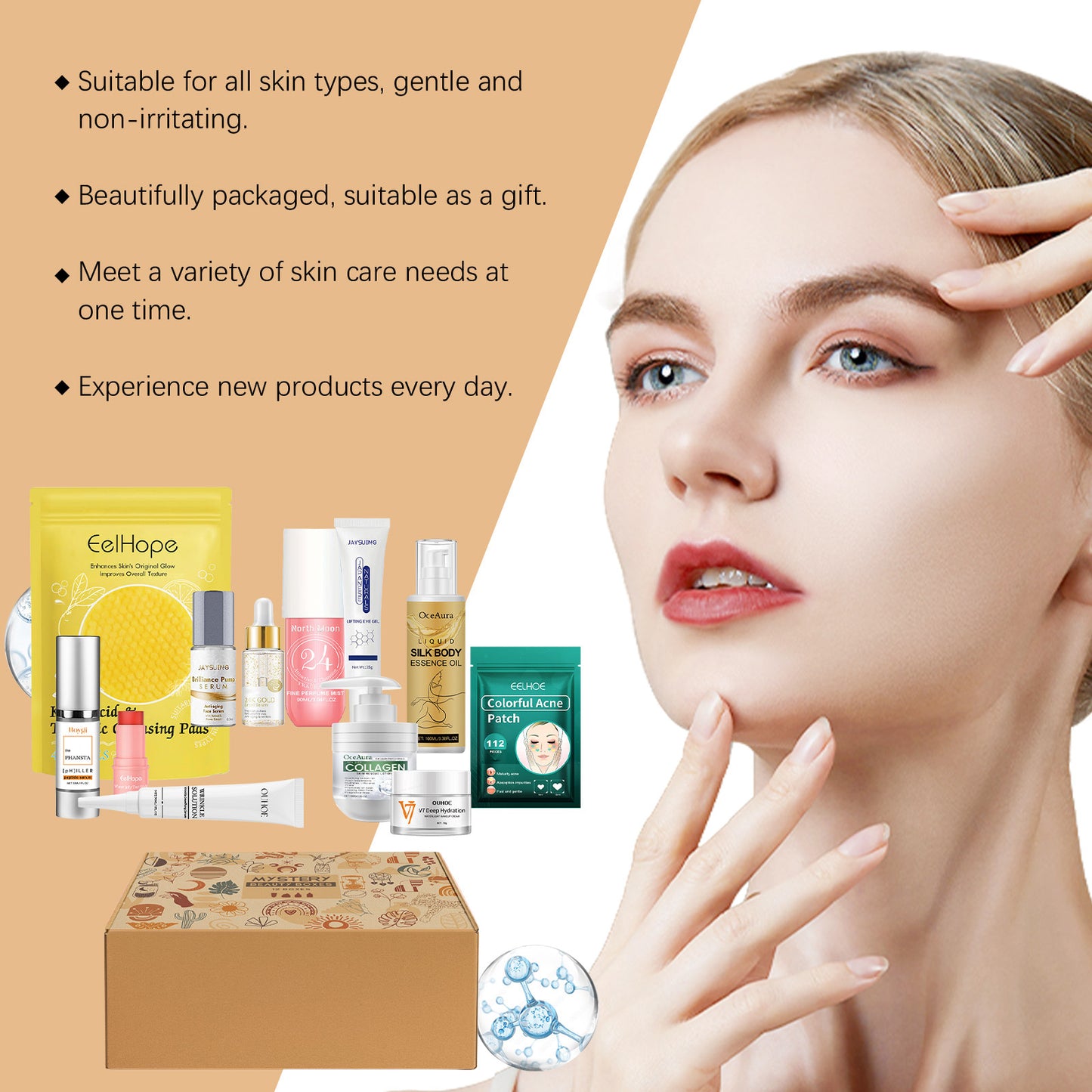 Skincare & Makeup Mystery Blind Box – Assorted Beauty Essentials Gift Set