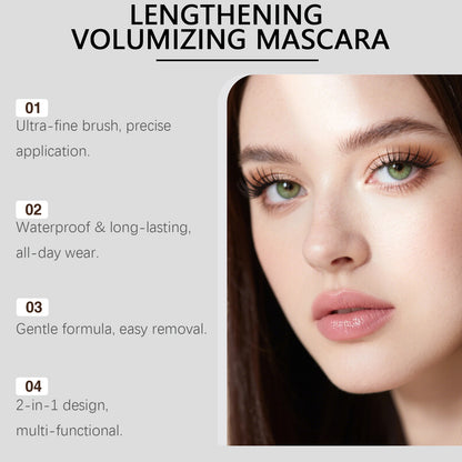Zephoco Lash Lengthening & Volumizing Mascara – Lightweight Waterproof Long-Lasting Formula