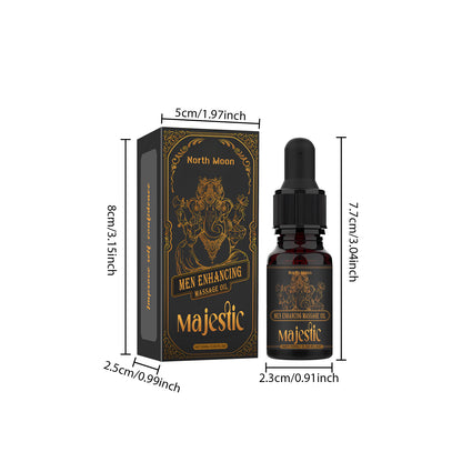 North Moon Majestic Men’s Massage Oil – Lightweight Hydrating Body Care Oil (10ml)
