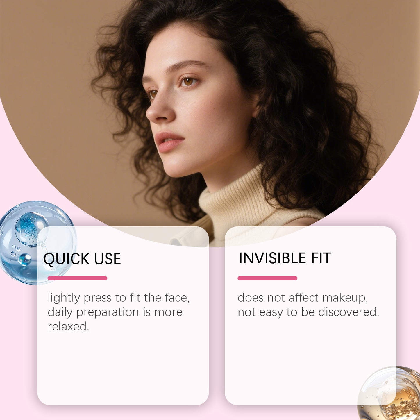 JAYSUING Bande adhésive pour lifting du visage – Patchs invisibles de soutien du contour du visage (120 pièces)