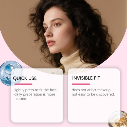 JAYSUING Bande adhésive pour lifting du visage – Patchs invisibles de soutien du contour du visage (120 pièces)