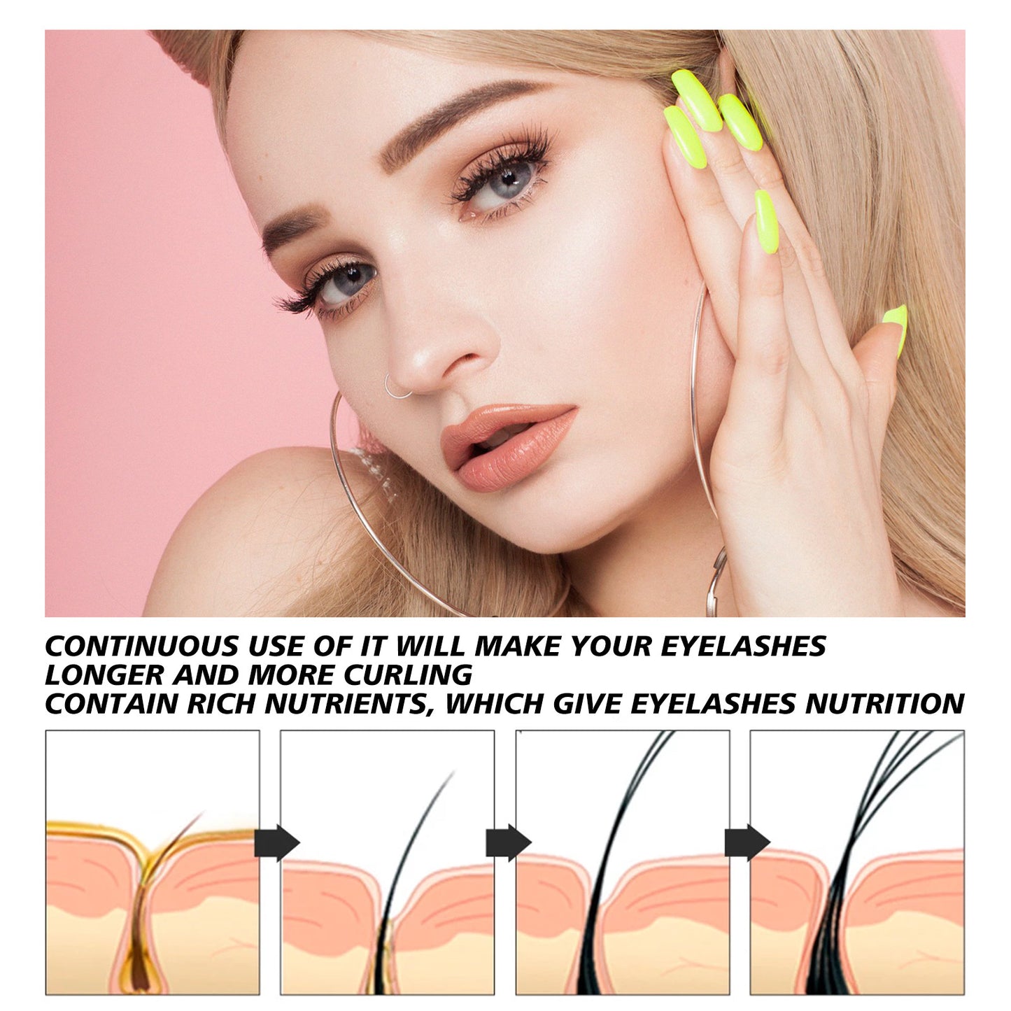 Jaysuing Black Mascara – Curling, Lengthening & Thickening, Gentle Moisturizing Formula for Natural Lash Beauty