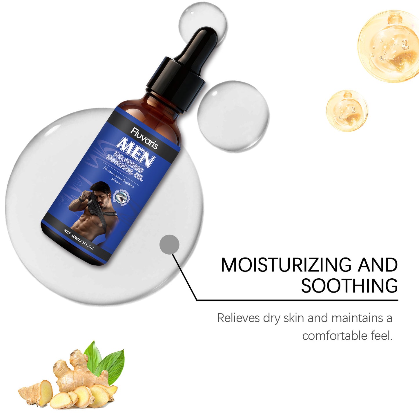 Fluvaris Men Intimate Care Essential Oil – Lightweight Refreshing Formula for Daily Personal Care (External Use Only)