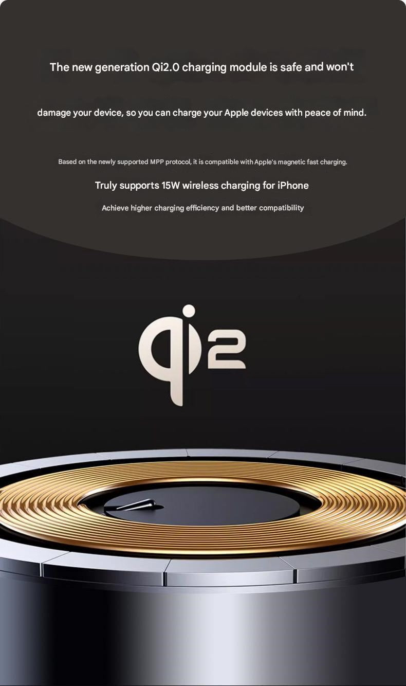 3-in-1 Magnetic Wireless Charger with Electric Pop-Up | Qi2 Compatible