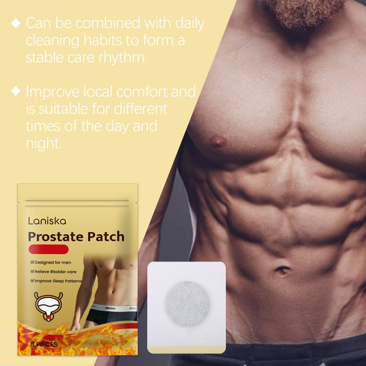 Laniska Prostate Care Patch – Gentle Warming Body Wellness Patch for Daily Comfort 8 Pieces