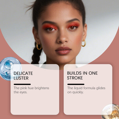 Sombra de ojos líquida Zephoco: secado rápido, suave y resistente a las manchas (varios tonos)