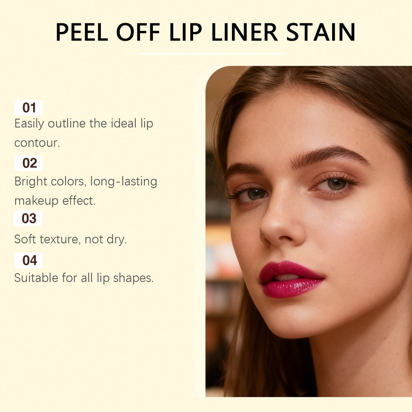 Zephoco Peel-Off Lip Tint – Long-Lasting Color, Smooth Texture & Easy Application