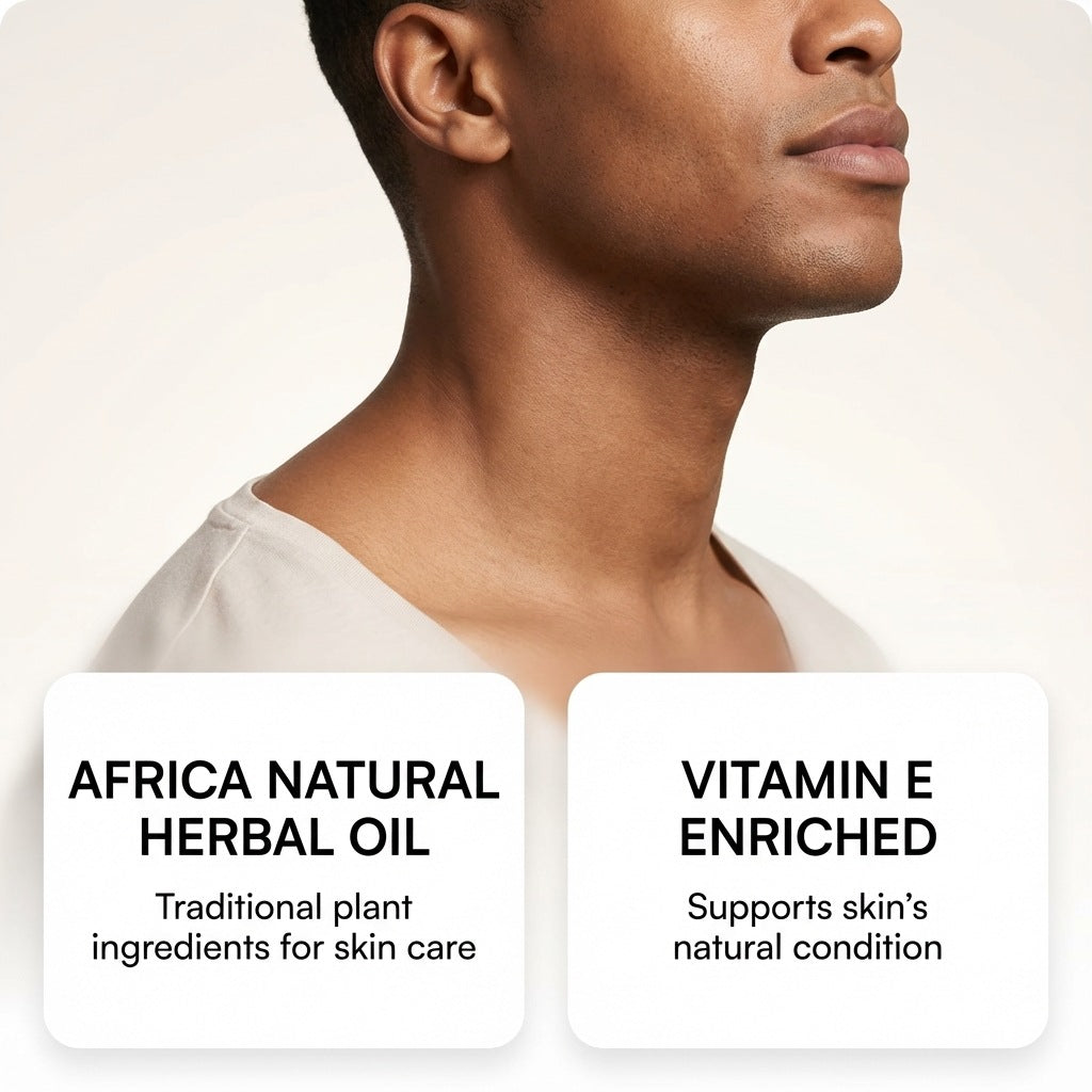 Fluvaris Male Massage Oil – Lightweight Hydrating Body Oil for Daily Care (30ml)