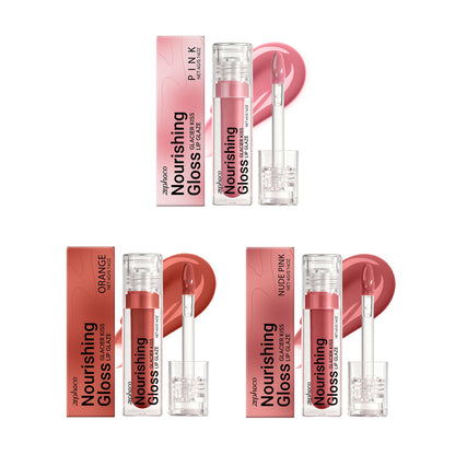 Zephoco Nourishing Lip Gloss – Glazed Shine for Smooth, Defined Lips