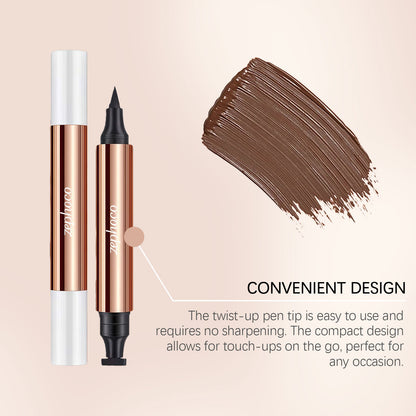 Delineador de ojos de doble punta Zephoco: delineador de precisión de doble punta