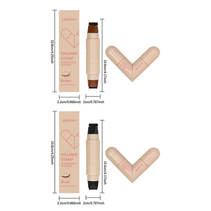 Sello delineador de ojos Zephoco – Dúo de sello y delineador de ojos alados de 90°