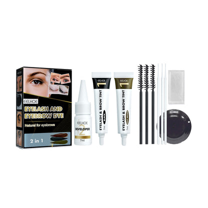EELHOE 2-in-1 Eyelash & Eyebrow Tint Kit – Long-Lasting Color & Easy Application