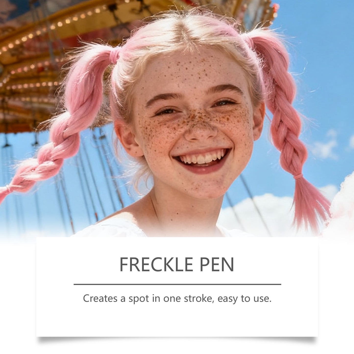 Zephoco Blush Freckle Pen – Quick-Dry, Natural Finish & Portable Double-End Design