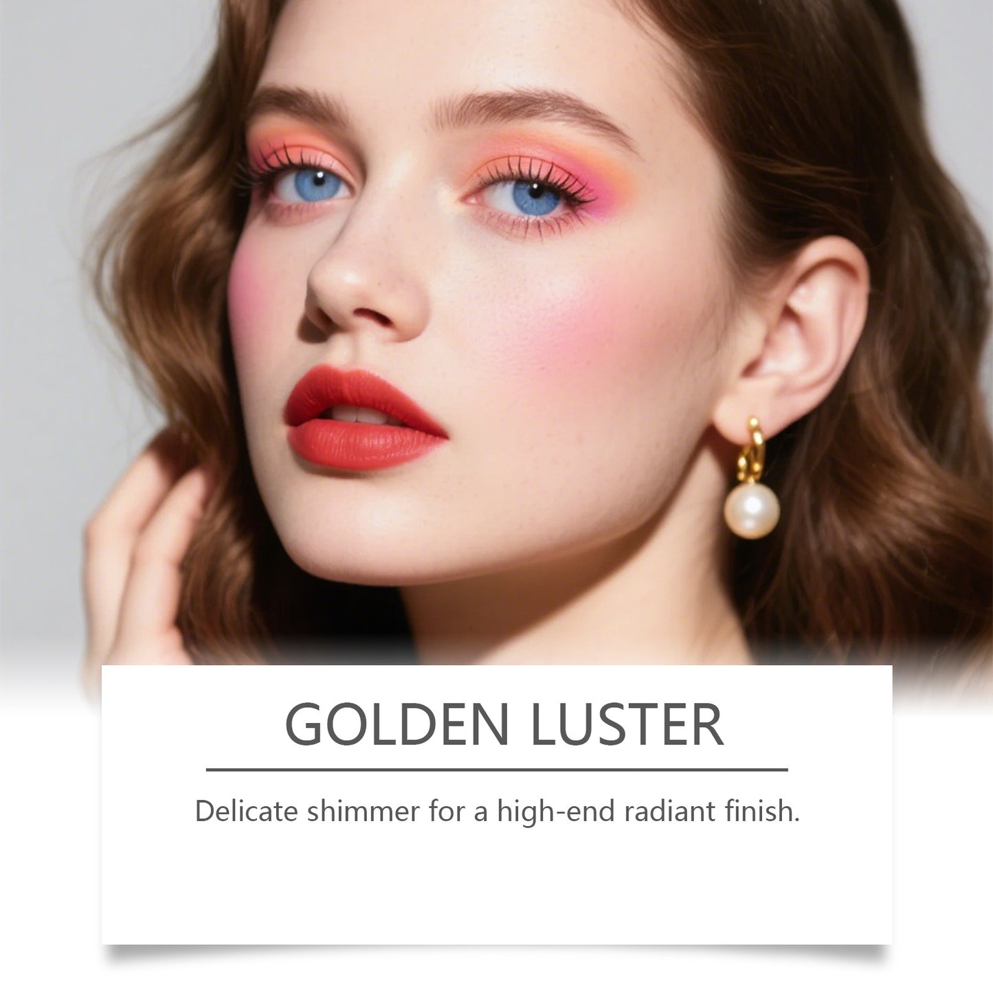 Rubor en crema translúcido dorado Zephoco: brillo perlado y acabado suave