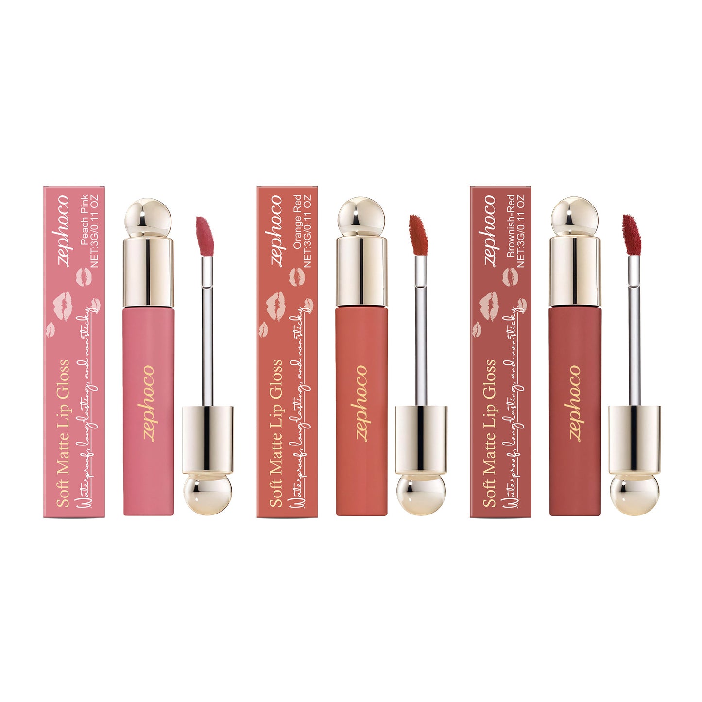 Zephoco Velvet Liquid Lipstick – Long-Lasting & Comfortable Wear