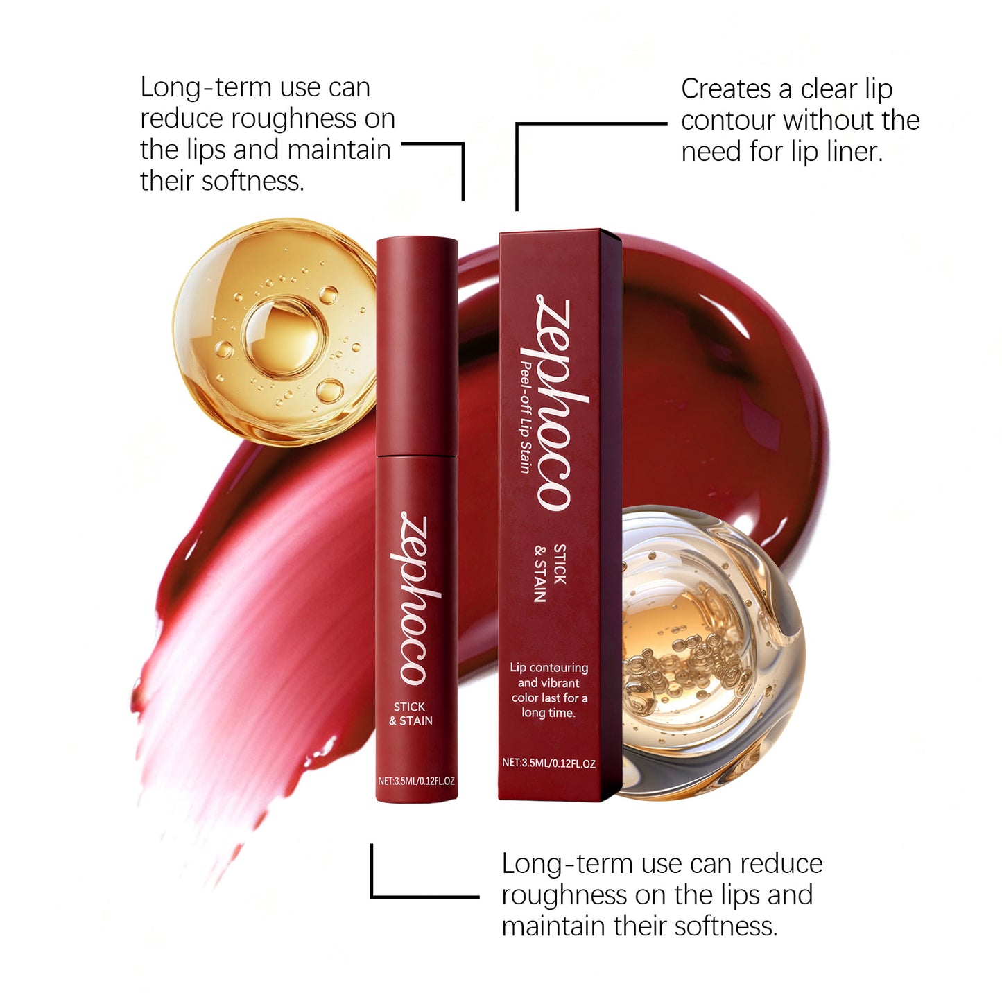 Zephoco Peel-Off Stick & Stain Lip Tint