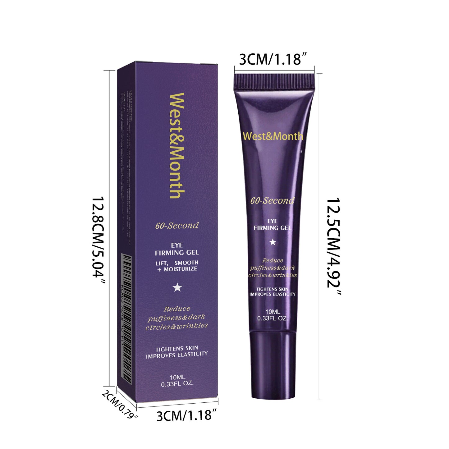 Gel reafirmante para ojos West&amp;Month: gel hidratante ligero para el contorno de ojos (10 ml)