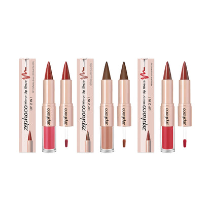 Zephoco Nourishing Dual-Ended Lipstick & Lip Gloss
