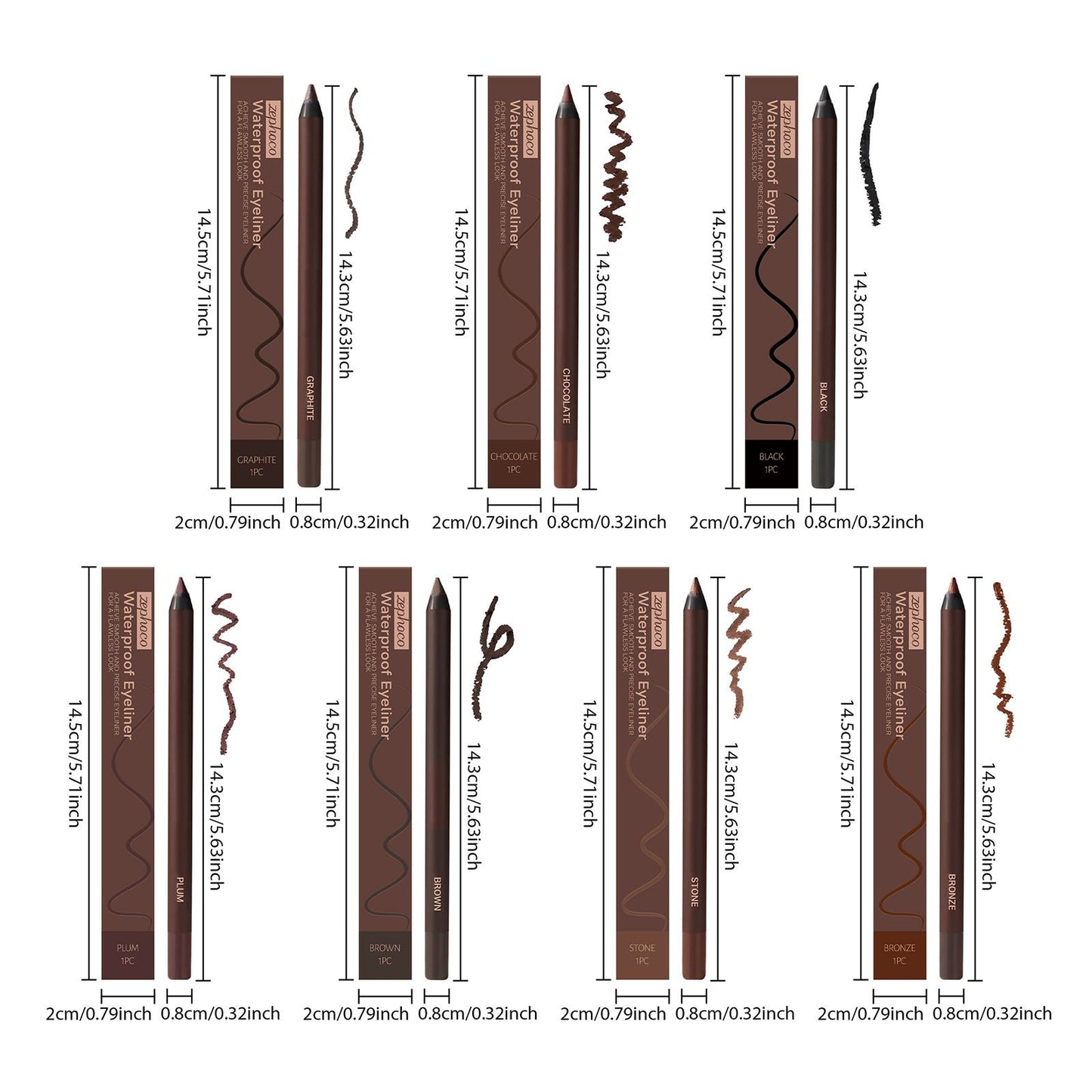 Zeyloco Waterproof Eyeliner Pencil – Smooth, Precise & Long-Lasting