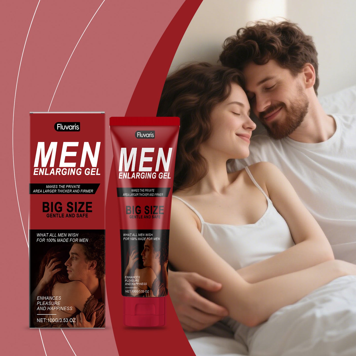 Fluvaris Mens Intimate Care Gel Lightweight Hydrating Body Care 100g