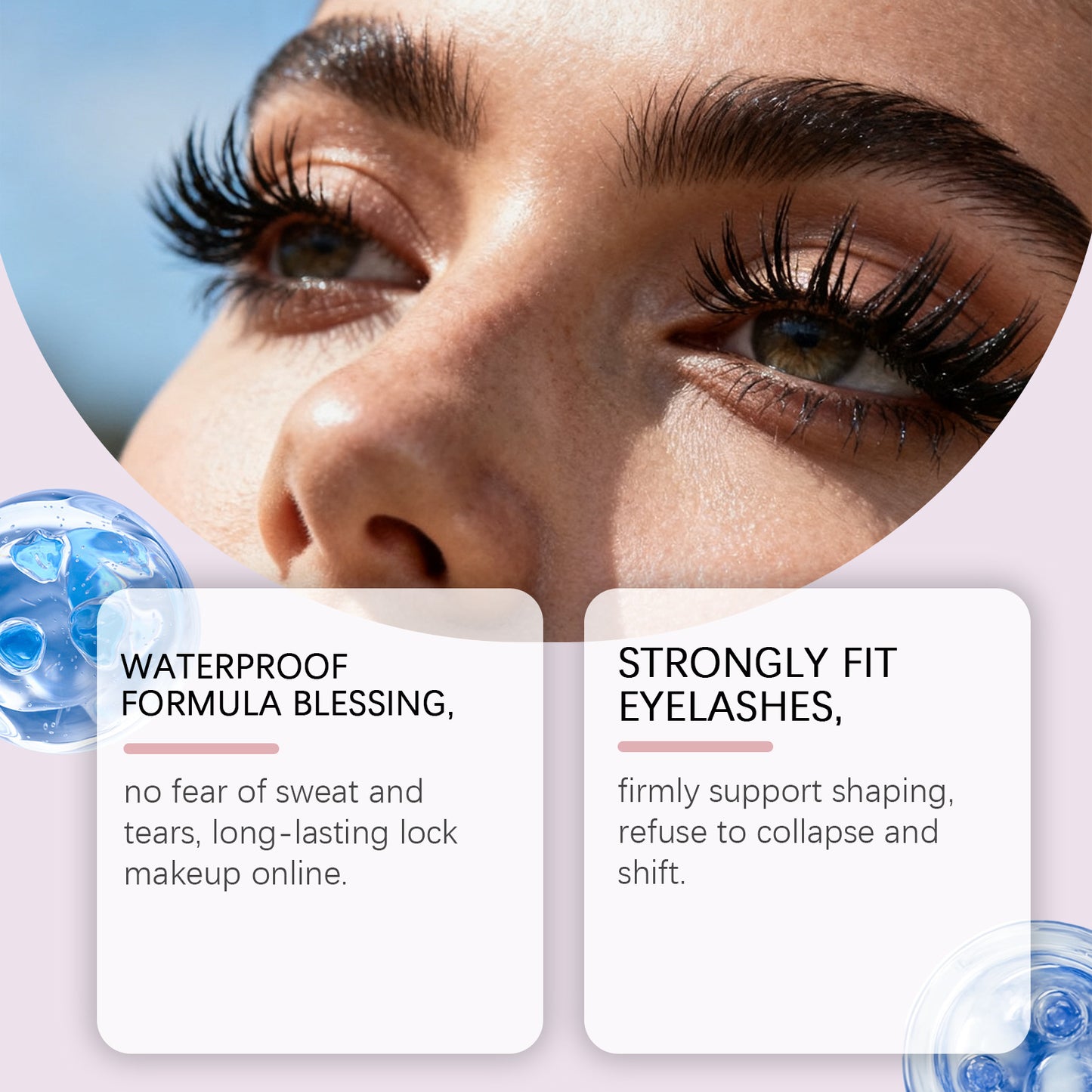 Colle et fixateur 2 en 1 pour faux cils Zephoco – Tenue longue durée, fini transparent, sans résidus