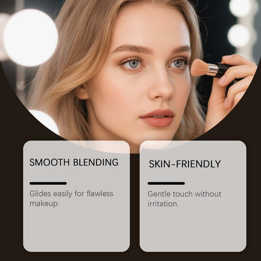 Professional Angled Face Makeup Brush – Foundation & Contour Blending Tool