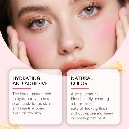 Zephoco Cream Blush Stick: Maquillaje suave y difuminable con brillo natural para mejillas y labios