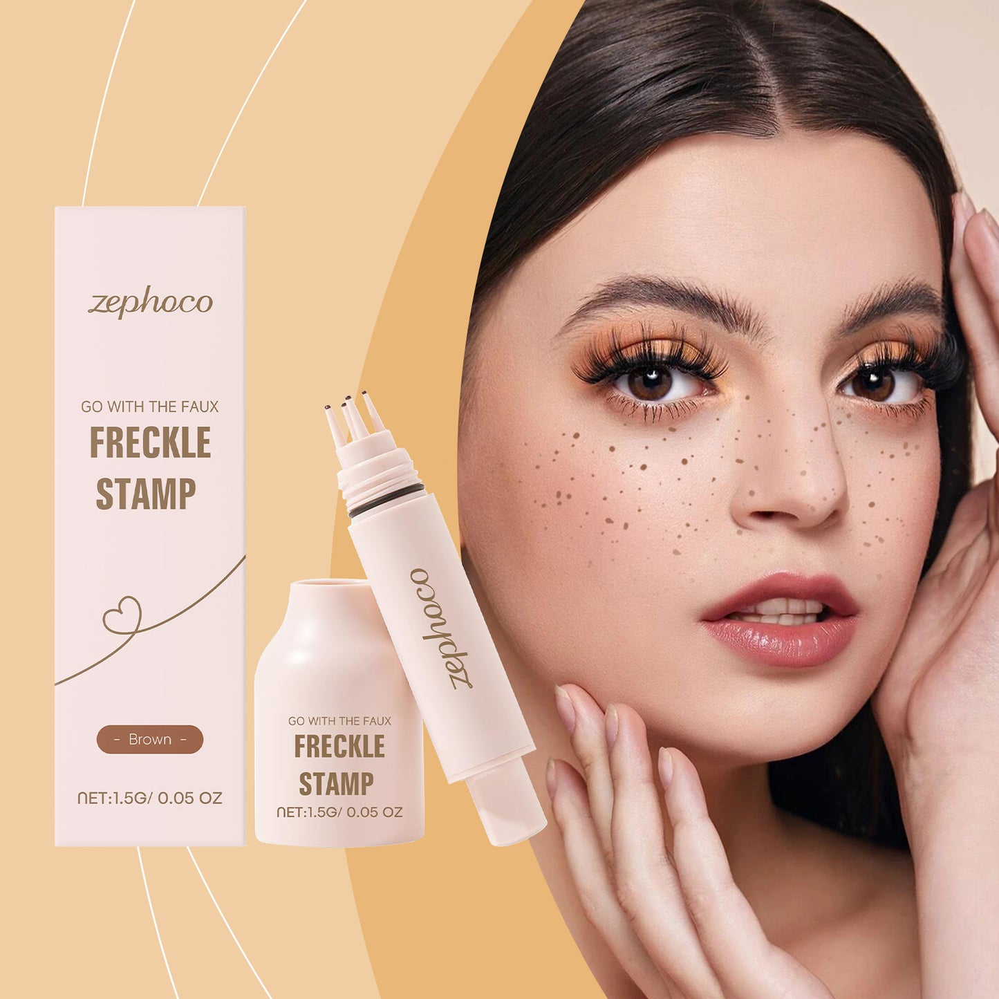 Zephoco Faux Freckle Stamp Pen – Natural-Looking Makeup Effect & Easy Control