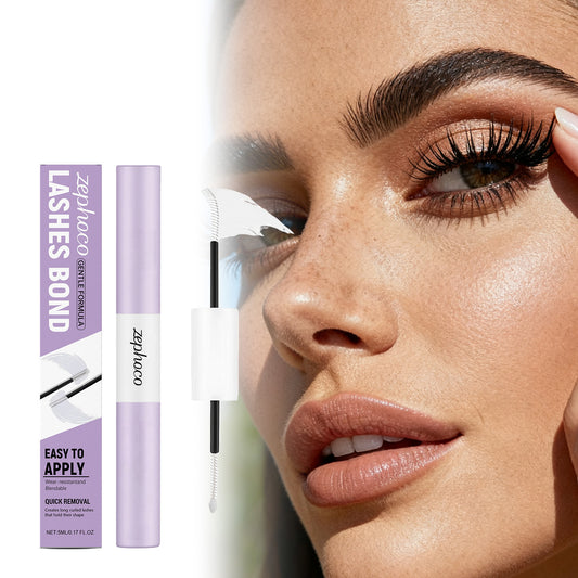 Zephoco Gentle Lash Bond Glue – Quick-Dry & Long-Lasting False Eyelash Adhesive